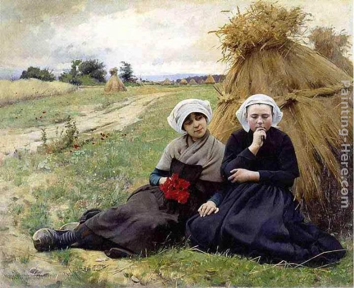 Charles Sprague Pearce In the Poppy Field
